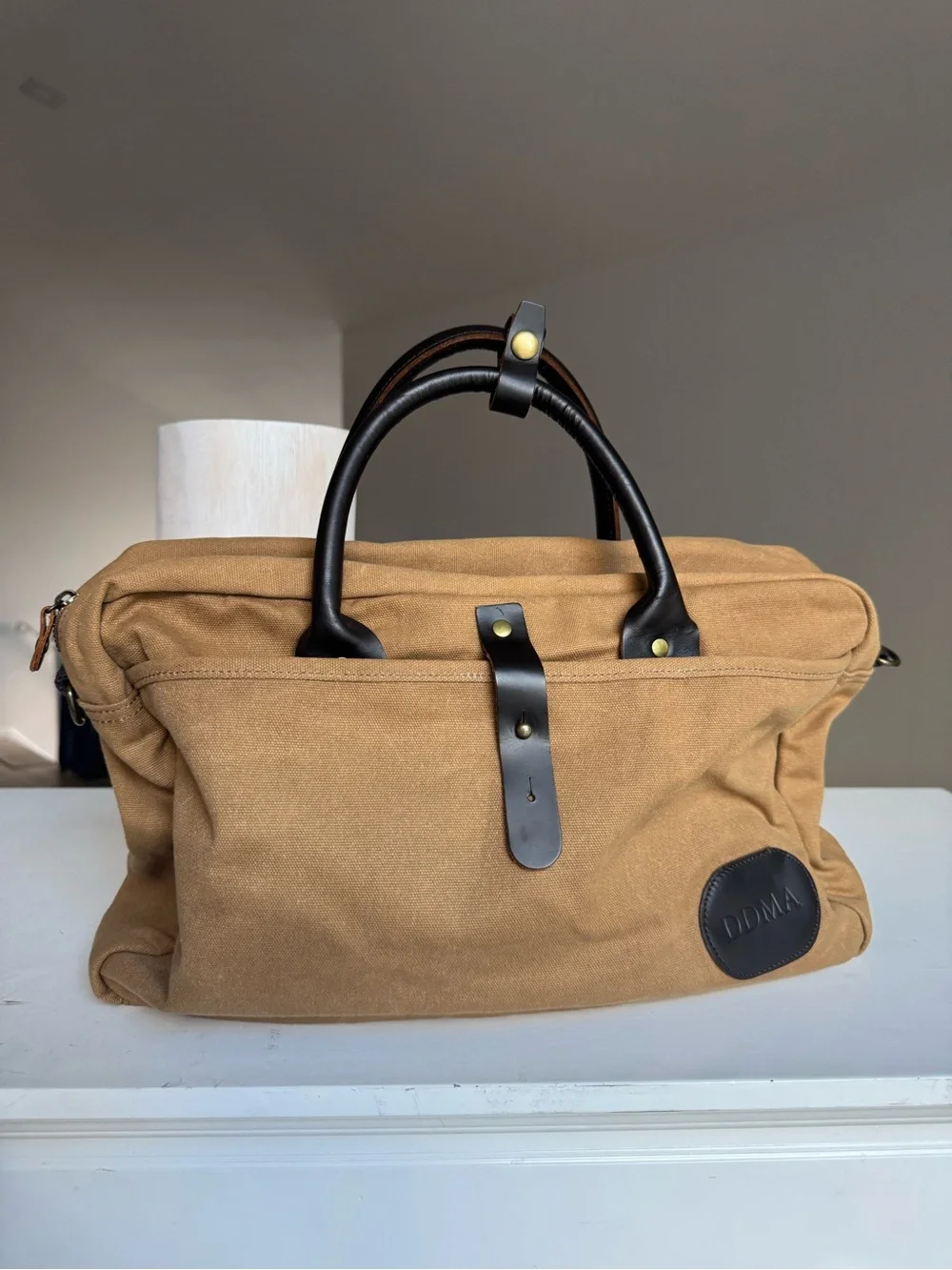 Daneberry DDMA Canvas & Leather Weekender Travel Duffel Bag